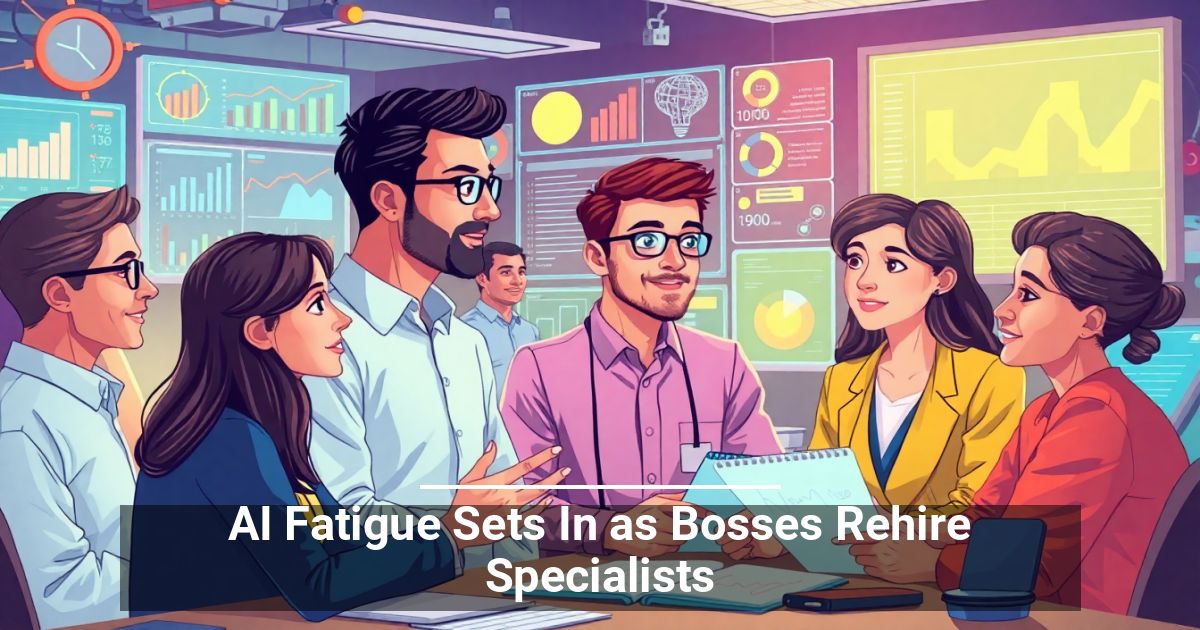 AI Fatigue Sets In as Bosses Rehire Specialists