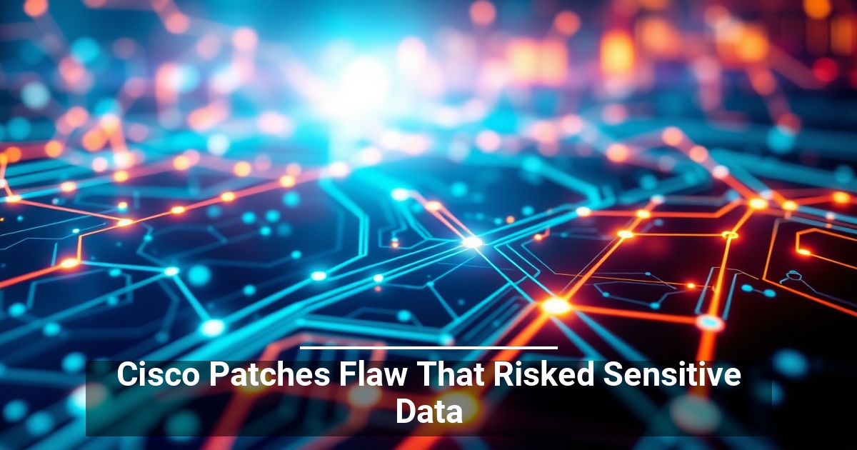 Cisco Patches Flaw That Risked Sensitive Data