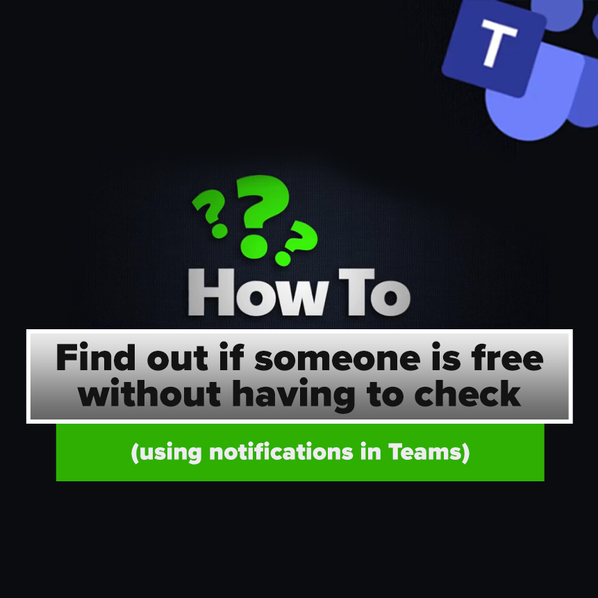 How to Find Out if Someone is Free Without Having to Check