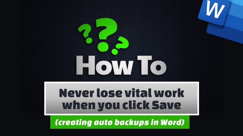 How To Never Lose Vital Work When You Click Save