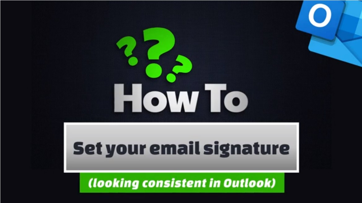 How To Set Your Email Signature
