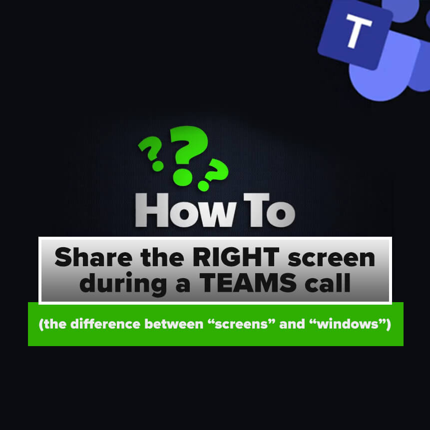 How to Share the Right Screen During a Call