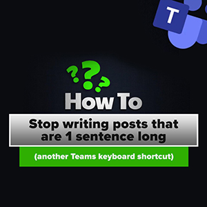 How to Stop Writing Posts that Are 1 Sentence Long