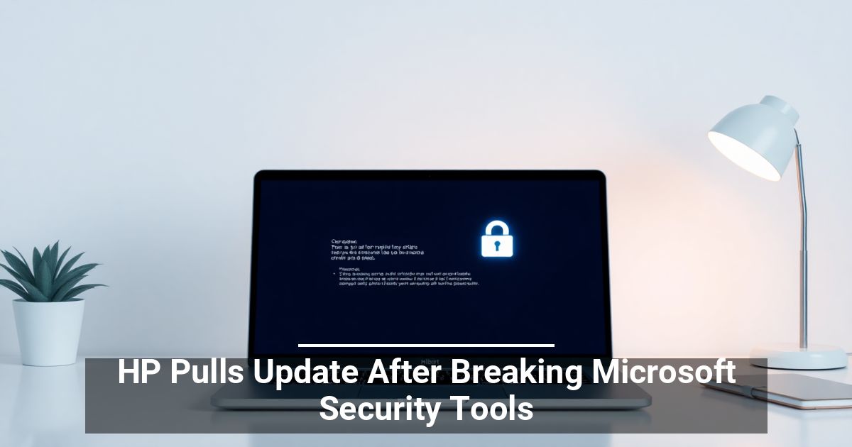 HP Pulls Update After Breaking Microsoft Security Tools