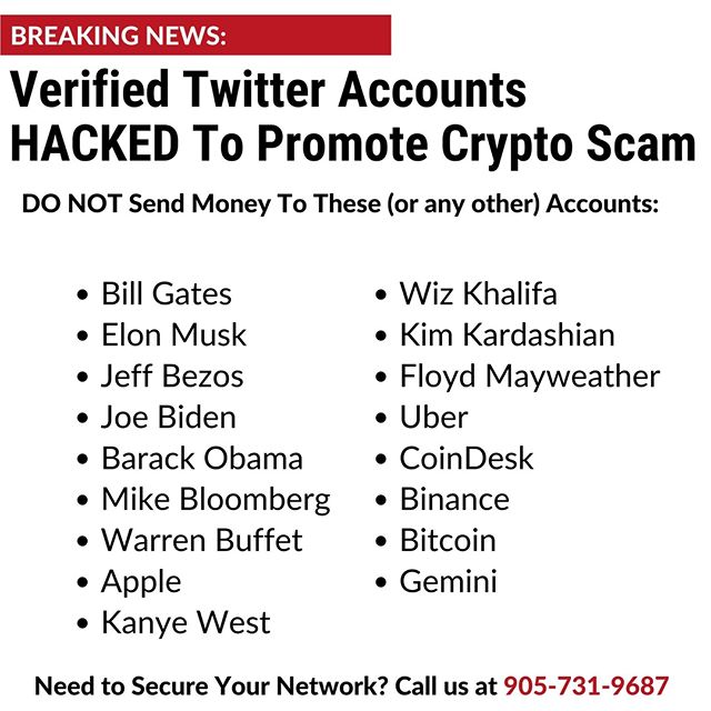 Verified Twitter Accounts HACKED to promote Crypto Scam