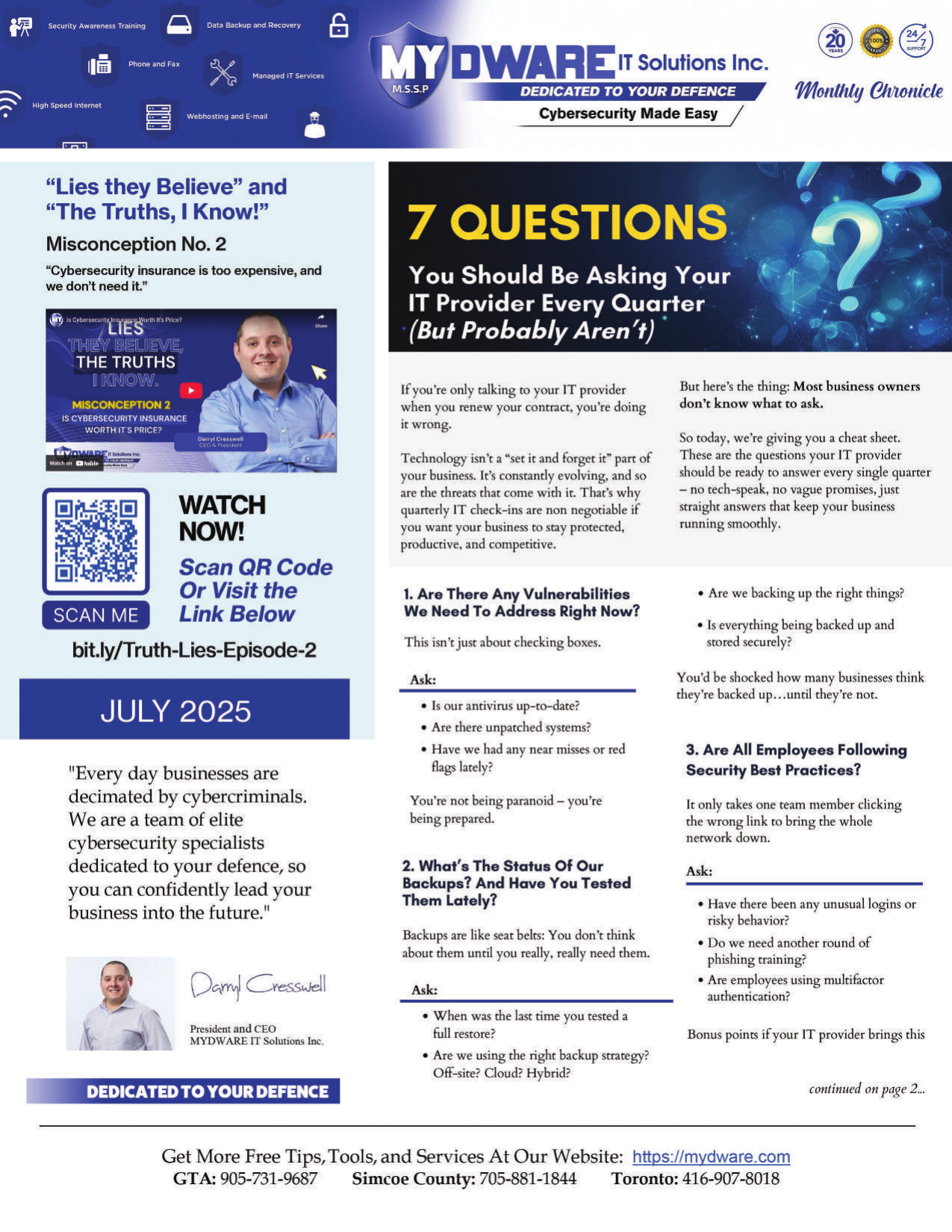 7 Questions You Should Be Asking Your IT Provider Every Quarter (But Probably Aren’t)